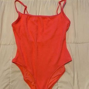 Neon pink Aerie one piece swimsuit